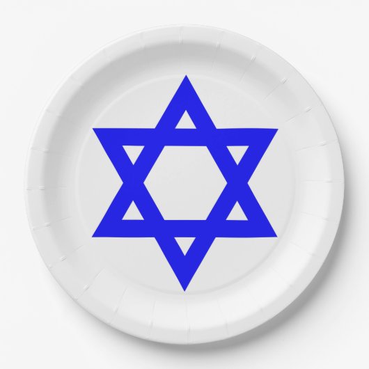 ✡︎ Joodse ster van David Papieren Bordje (Voorkant)