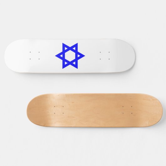 ✡︎ Joodse ster van David Persoonlijk Skateboard (Horizontaal)
