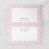 Joodse ster van David Pink Plaatskaartje (Buitenkant ongevouwen)