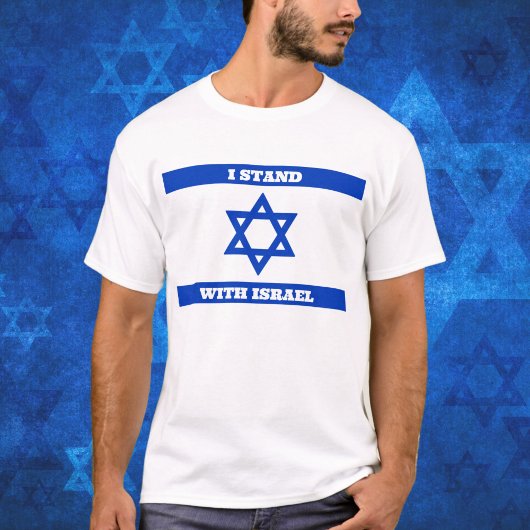 Joodse ster van David Vlag Stand Met Israël T-shirt