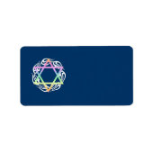 Joodse Sterkleuren Etiket (Voorkant)