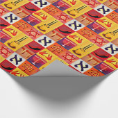 joodse symbolen cadeaupapier (Hoek)