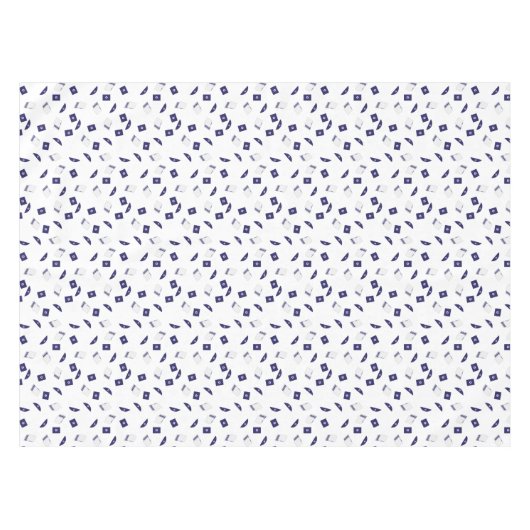 Joodse symbolen patroon tafelkleed (Voorkant (Horizontaal))