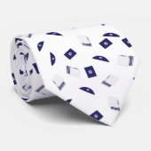 Joodse symbolen stropdas (Opgerold)