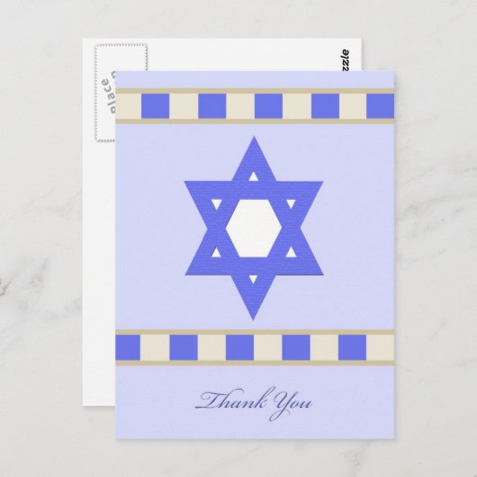 joodse sympathie dank u Briefkaart (Voorkant / Achterkant)