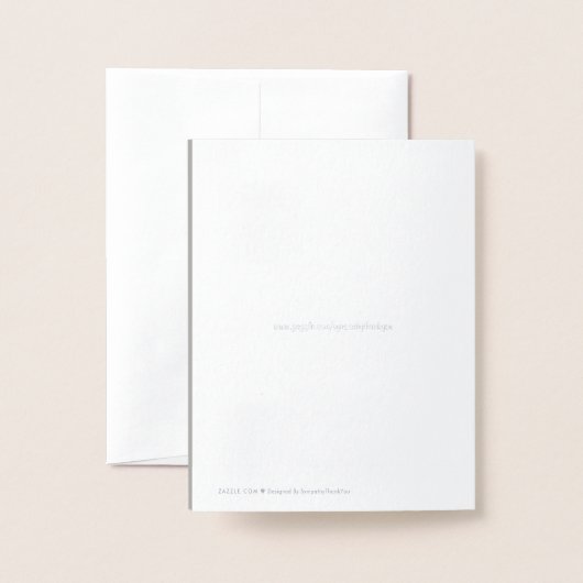 Joodse sympathie dank u zilveren folie ster david folie kaarten (Met envelop)