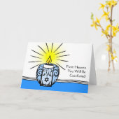 Joodse thema sympathie uit de hemel kaart (Gele Bloem)