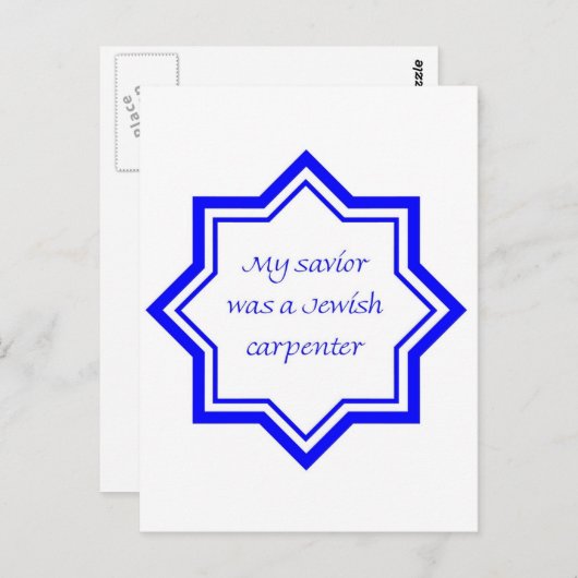 joodse timmerman briefkaart (Voorkant / Achterkant)