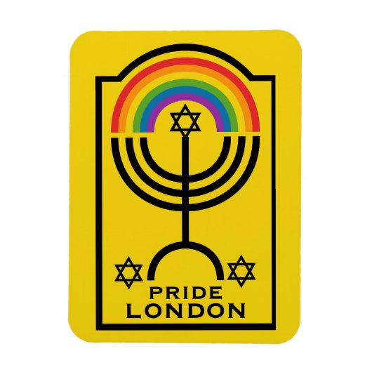 Joodse trots LGBTQ Magneet (Verticaal)