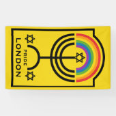 Joodse trots LGBTQ Spandoek (Horizontaal)