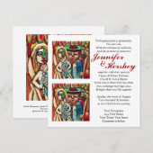 Joodse Trouw Onder De Chuppah : Wit Kaart (Voorkant / Achterkant)