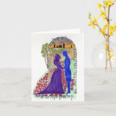 Joodse trouwkaart - voeg je eigen bericht toe kaart (Gele Bloem)