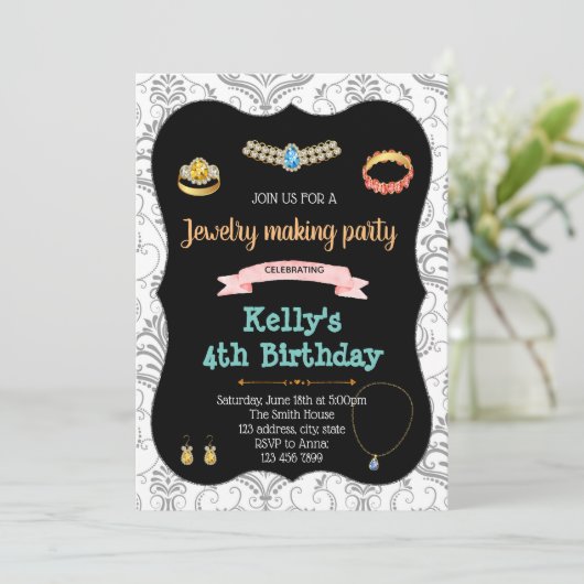 Joodse uitnodiging (Staand voorkant)