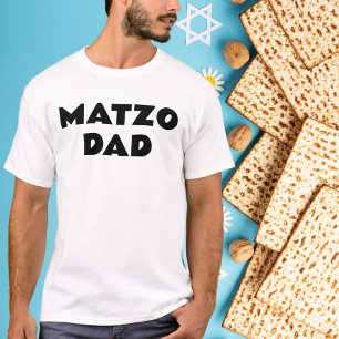 Joodse vakantie Pascha Matzo Dad T-shirt