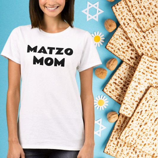 Joodse vakantie Pascha Seder Matzo Mom T-shirt