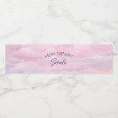 Joodse verjaardagsuitnodiging voor kleine meisjes  waterfles etiket (Enkel label)