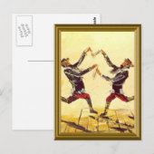 joodse vintage-afbeelding briefkaart (Voorkant / Achterkant)