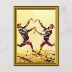 joodse vintage-afbeelding briefkaart