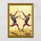 joodse vintage-afbeelding briefkaart (Voorkant)