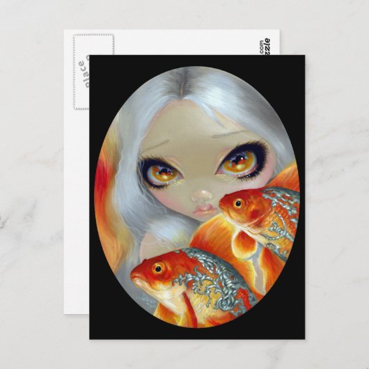 "Joodse vis: Silver and Gold" Briefkaart (Voorkant / Achterkant)