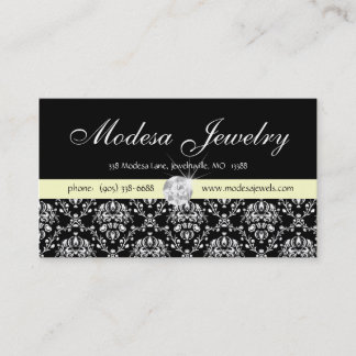 Joodse Visitekaartje Birthstone Damask Diamond