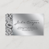 Joodse Visitekaartje Blonde Leopard Tanning Silve (Achterkant)