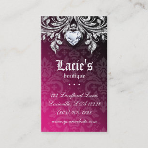 Joodse Visitekaartje Elegant Vintage Damask