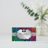 Joodse Visitekaartje Zebra regenboogbow Heart (Staand voorkant)