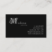 Joodse Visitekaartjes Verloving Rings Black (Achterkant)