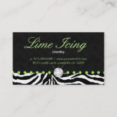 Joodse Visitekaartjes Zebra Stippen Diamond (Achterkant)