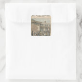 Joodse vluchtelingenkamp vierkante sticker (Tas)
