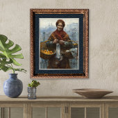 Joodse Vrouw Verkopen Sinaasappels  Kunst Print