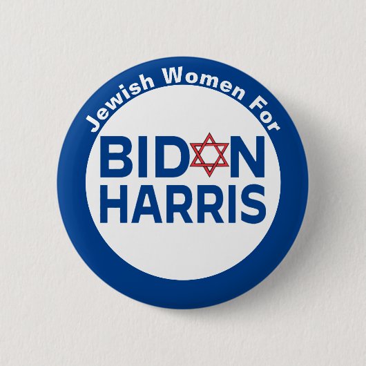 Joodse vrouwen voor Biden Harris Ronde Button 5,7 Cm (Voorkant)