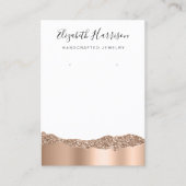 Joodse weergave Glitter Roos Gold Foil Visitekaartje (Voorkant)