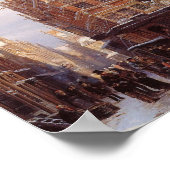 Joodse Wijk in Amsterdam (oud stadsgezicht) Poster (Hoek)