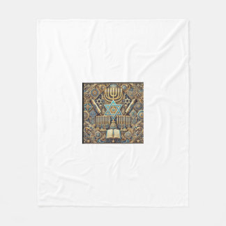 Joodse worp, fleece en sherpa deken