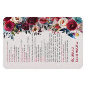 Joodse zegeningen na Meal Al haMichya in het Hebre Magneet (Horizontaal)