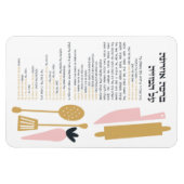 Joodse zegeningen na Meal Al haMichya in het Hebre Magneet (Horizontaal)