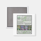 Joodse zevenwijdige weduwenboom van Life Hamsa Magneet (Voorkant / Achterkant)