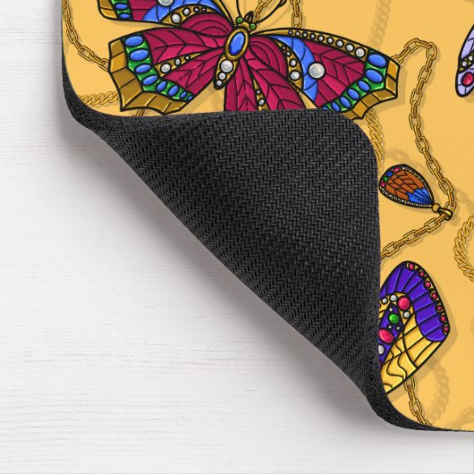 Joodvlinders en libellen op geel muismat (Hoek)