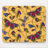 Joodvlinders en libellen op geel muismat (Voorkant)