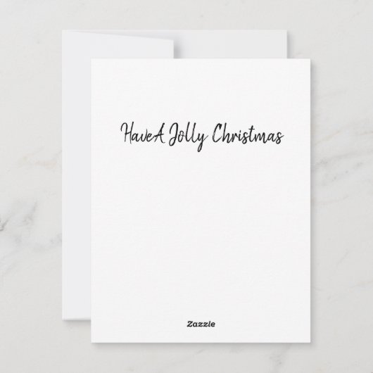 joolly Snowman met vogels Feestdagenkaart (Achterkant)