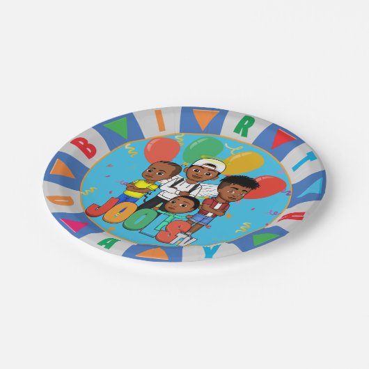 JOOLS TV ®️ Blue 7 in dessert Bord (Gekanteld)