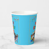 JOOLS TV ®️ Blue 8 oz Paper Cups Papieren Bekers (Links)