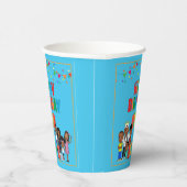 JOOLS TV ®️ Blue 8 oz Paper Cups Papieren Bekers (Rechts)