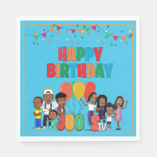 JOOLS TV ®️ Blue Paper 6.5 in Napkins Servet