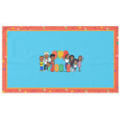 JOOLS TV ®️ Blue Tablecloth Tafelkleed (Voorkant (Horizontaal))