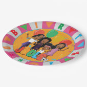 JOOLS TV ®️ Roze 9 in Bord met rond papier (Gekanteld)