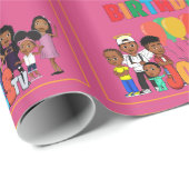 JOOLS TV ®️ Roze omslagpapier Cadeaupapier (Rol Hoek)