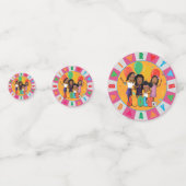 JOOLS TV ®️ Roze Tabel 60 PC Confetti (Voorkanten)